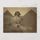 De Sfinx en Pyramiden in Egypte ongeveer 1867 Briefkaart (Voorkant)