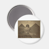 De Sfinx en Pyramiden in Egypte ongeveer 1867 Magneet (Voorkant / Achterkant)