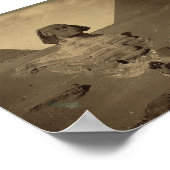 De Sfinx en Pyramiden in Egypte ongeveer 1867 Poster (Hoek)