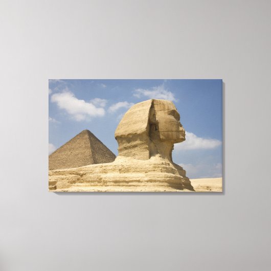 De Sfinx, Giza, Al Jizah, Egypte Canvas Afdruk (Voorkant)