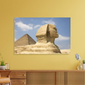 De Sfinx, Giza, Al Jizah, Egypte Canvas Afdruk (Insitu (Woonkamer))