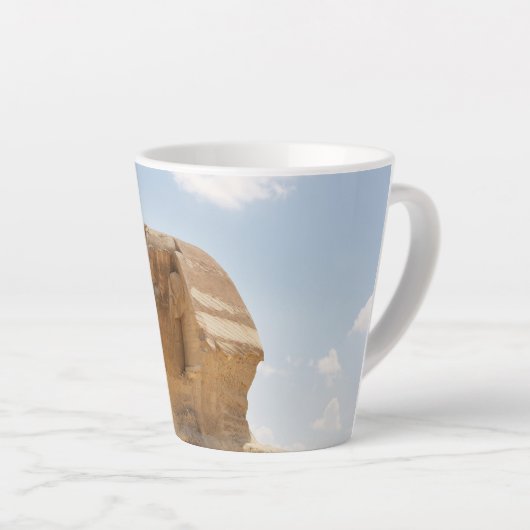 De sfinx latte mok (Rechterhoek)