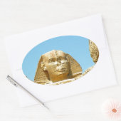 De sfinx ovale sticker (Envelop)