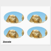 De sfinx ovale sticker (Vel)
