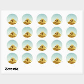 De sfinx ronde sticker (Vel)