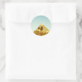 De sfinx ronde sticker (Tas)