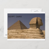 De Sfinx van Egypte Kaïro Giza (St.K) Briefkaart (Voorkant / Achterkant)