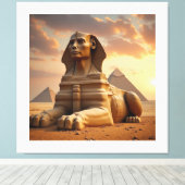 De Sfinx van Giza – Bewaker van de Piramides Canvas Afdruk (Insitu (Houten vloer))