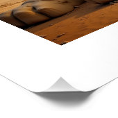 De Sfinx van Giza – Bewaker van de Piramides Perfect Poster (Hoek)