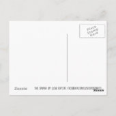 De sfonx haarloze kat zwart-wit originele kunst briefkaart (Achterkant)