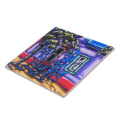 De "Shaded Doorway, Tucson Barrio"-tegel Tegeltje (Zijkant)