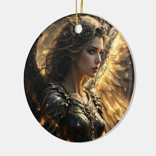 De Shadowflame Seraph Keramisch Ornament (Links)