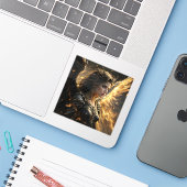De Shadowflame Seraph Sticker (Laptop met iPhone)