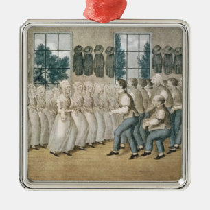 De Shakers bij Libanon Metalen Ornament