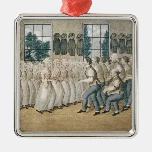 De Shakers bij Libanon Metalen Ornament (Voorkant)