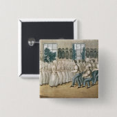 De Shakers bij Libanon Vierkante Button 5,1 Cm (Voorkant /achterkant)