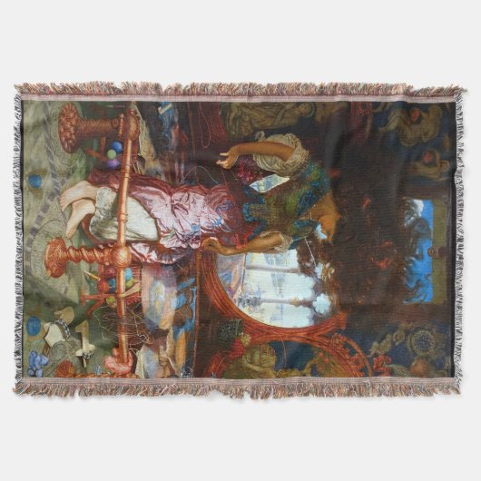 De Shalott-dame van Pre-Raphaelite William Hunt Deken (Voorkant)