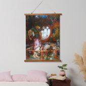 De Shalott-dame van Pre-Raphaelite William Hunt Hangend Wandkleed (Slaapkamer)