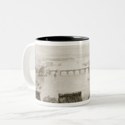 De Shannon en Limerick Tweekleurige Koffiemok (Voorkant links)