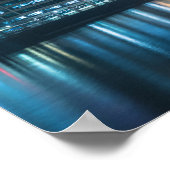 De Shard London Bridge 's nachts Poster (Hoek)