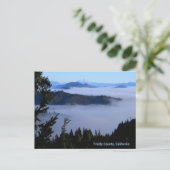 De Shasta boven de mist zetten... Briefkaart (Staand voorkant)