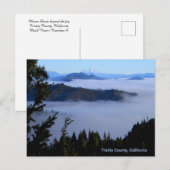 De Shasta boven de mist zetten... Briefkaart (Voorkant / Achterkant)