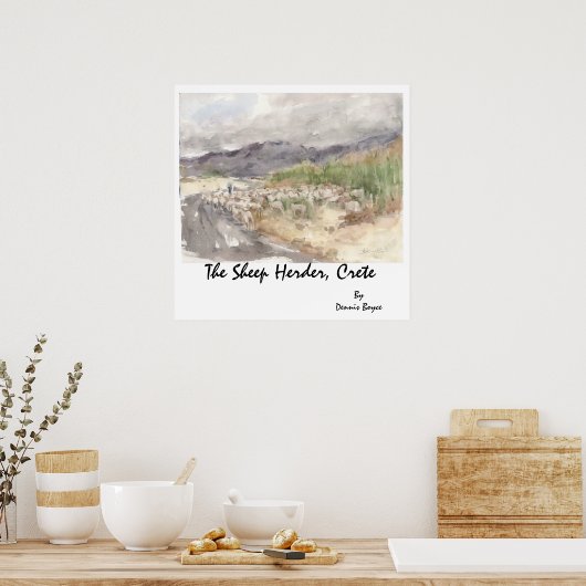 De Sheep Herder, Kreta... Poster (Keuken)