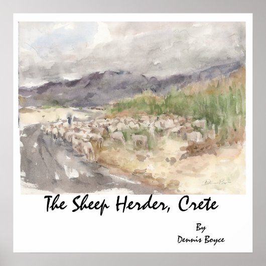 De Sheep Herder, Kreta... Poster (Voorkant)
