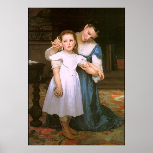 De Shell van William Bouguereau Poster (Voorkant)
