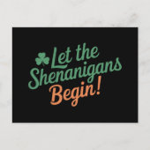 De Shenanigans moeten beginnen met de grappige Ier Briefkaart (Voorkant)