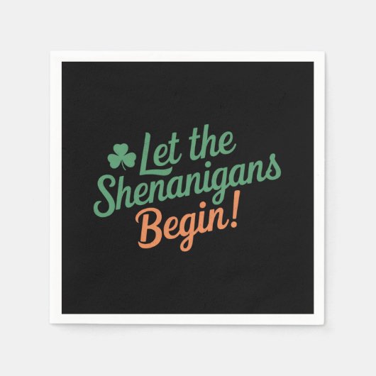 De Shenanigans moeten beginnen met de grappige Ier Servet (Voorkant)