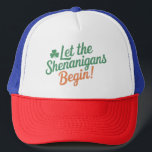 De Shenanigans moeten beginnen met de grappige Ier Trucker Pet<br><div class="desc">De Shenanigans beginnen met de grappige Ierse St. Patricks Dag</div>
