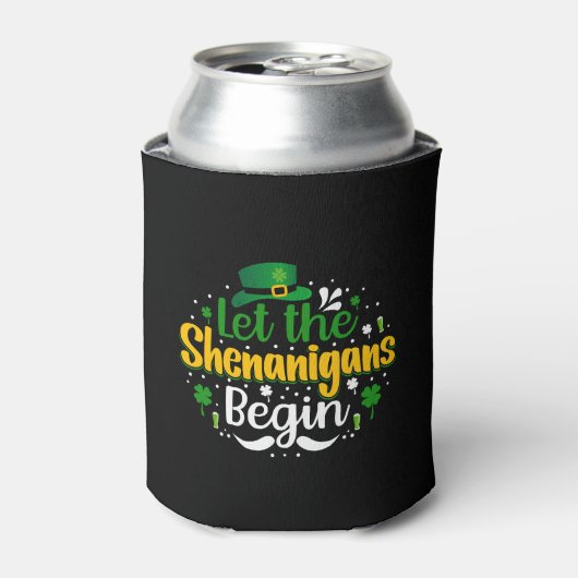 De Shenanigans moeten beginnen met sint-Patricks d Blikjeskoeler (Blikje Voorkant)