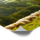 De Shepherd en zijn Sheep Psalm 23 Poster (Hoek)