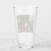 De Shepherd en zijn Vriendin (door Holman Hunt) Glas (Achterkant)