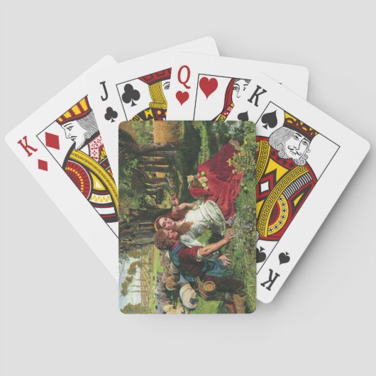 De Shepherd en zijn Vriendin (door Holman Hunt) Pokerkaarten (Achterkant)