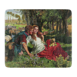 De Shepherd en zijn Vriendin (door Holman Hunt) Snijplank