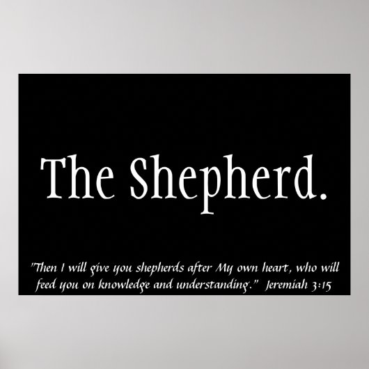 De Shepherd Poster (Voorkant)