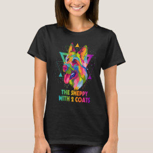 De Sheppy met 2 Jassen Duitse Herdershond Humor Z T-shirt