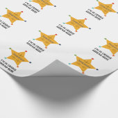 De sheriff cadeaupapier (Hoek)
