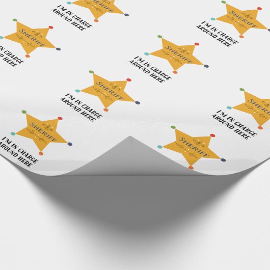 De sheriff cadeaupapier (Hoek)
