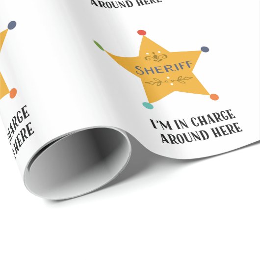 De sheriff cadeaupapier (Rol Hoek)