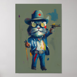 De sheriff Meowdy, Cowboy Cat Sheriff Poster