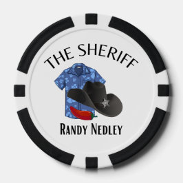 De sheriff poker chips