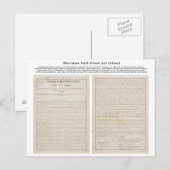 De Sherman Antitrust Act 2 juli 1890 Briefkaart (Voorkant / Achterkant)