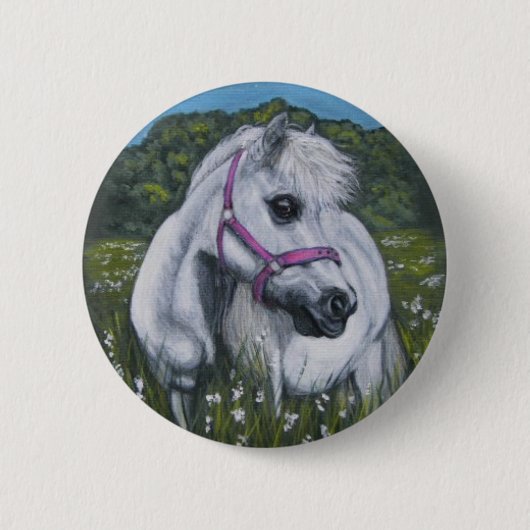 de shetland ronde button 5,7 cm (Voorkant)
