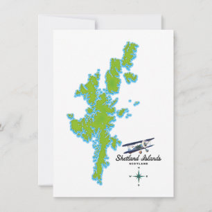 De Shetlandeilanden kaart