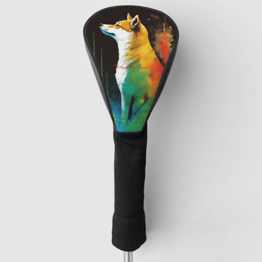 De Shiba Inu Hond - Samenstelling 007 Golfheadcover (Voorkant)