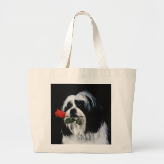 De Shih Tzu Dog Grote Tote Bag (Voorkant)
