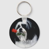 De Shih Tzu Dog Sleutelhanger (Voorkant)